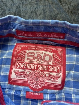 Superdry JAPAN STYLE ORYGINALNA KOSZULA W KRATĘ/ M