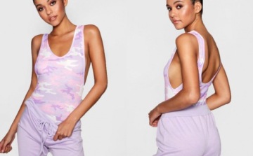 BOOHOO TALL BODY FIOLETOWE MORO L B05