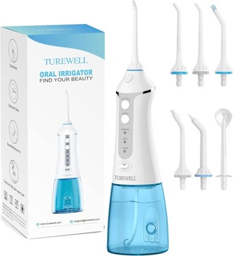 Irygator bezprzewodowy TUREWELL FC1591 300 ml akumulator USB