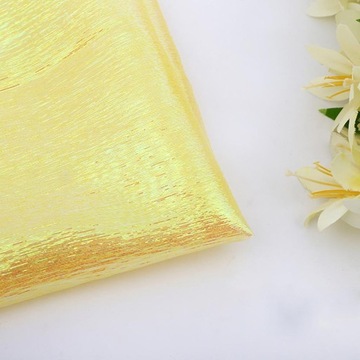 Żółty styl CM Iridescent hrukkudúkur með litríkum