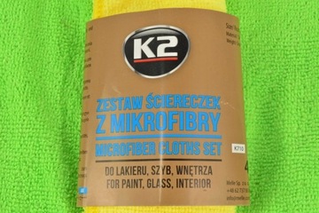 МИКРОФИБРА K2 НАБОР ТКАНЕЙ ИЗ МИКРОФИБРЫ 30 x 35СМ 4 ШТ. К710