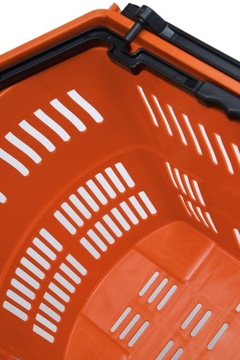 Набор из 10 больших корзин по 55 литров с подъемной ручкой - оранжевый