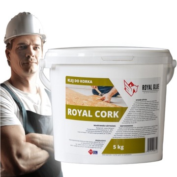 ROYAL CORK 5kg Silny Klej Montażowy Dyspersyjny Kleje do Korka