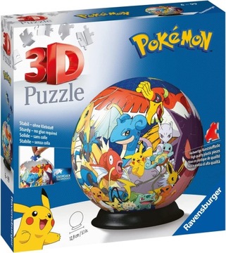 Ravensburger Pokemon puzzle 3D - kula 72 elementy