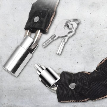 ВЕЛОСИПЕДНЫЙ ЗАМОК ВЕЛОСИПЕДНЫЙ ЗАМОК КЛЮЧ БЕЗОПАСНОСТИ ПРОЧНЫЙ КАБЕЛЬ