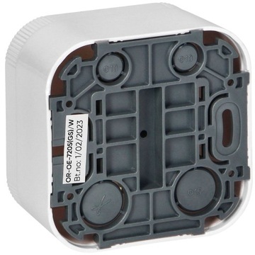 Одинарная розетка для поверхностного монтажа SCHUKO Белая IP20 ORNO ToDo