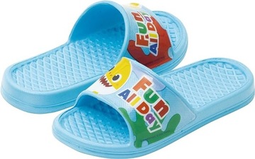 ШЛЕПКИ ДЛЯ ДЕТСКОГО БАССЕЙНА BABYSHARK, ПЕНА, ПЛЯЖ ДЛЯ МАЛЬЧИКОВ, ЛЕГКИЕ 26/27