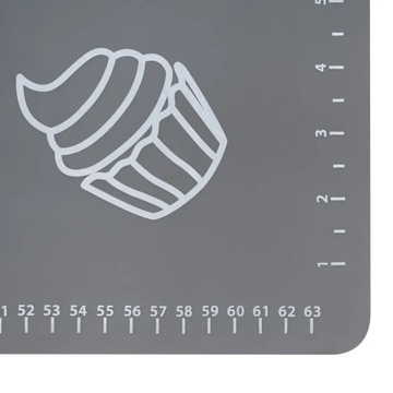 Доска для выпечки, силиконовый коврик XXL, 50х70см, с мерками для выпечки.