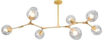 Lampa Sufitowa Nowoczesna Gold 7-ramienna Złota