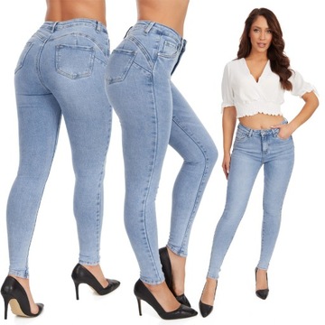 109_ Spodnie damskie jeans rurki - Goodies _S/36