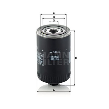 MANN FILTER МАСЛЯНЫЙ ФИЛЬТР IVECO MK