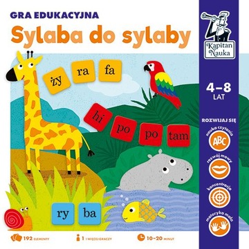 SYLABA DO SYLABY Gra edukacyjna 4-8 lat Kapitan Nauka