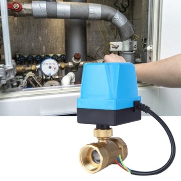 ELEKTROZAWÓR KULOWY 1cal 220V DN25 siłownik