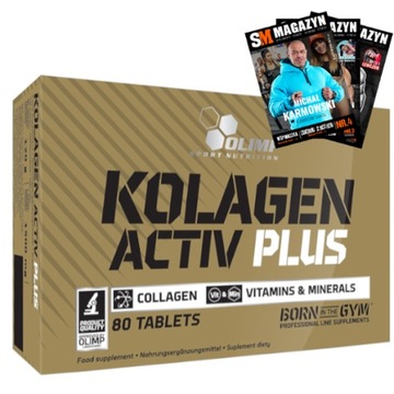 OLIMP KOLAGEN ACTIV PLUS 80TAB SKÓRA STAWY KOŚCI