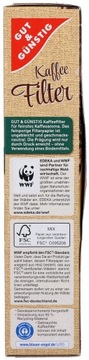 Filtry do kawy papierowe rozmiar 4 100szt Edeka DE do ekspresu ekspresów