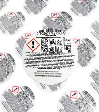 NAKLEJKI ETYKIETY Z TWOIM LOGO OKRĄGŁE REKLAMOWE KOLOROWE 5CM 90SZT