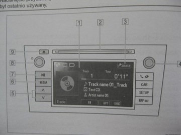 TOYOTA Auris II instrukcja obsługi nawigacji radia TOYOTA obsługa ekranu do