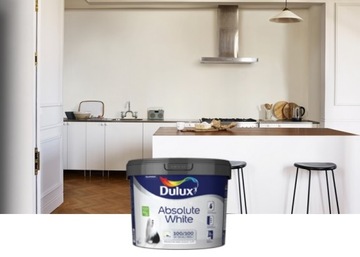 КРАСКА DULUX ABSOLUTE WHITE ДЛЯ СТЕН И ПОТОЛКОВ MATT WHITE 9л