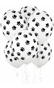 Balony urodziny Psi Patrol łapki pieska 5 szt