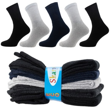 5X SKARPETY FROTTE BEZUCISKOWE CIEPŁE SKARPETKI ZESTAW SKARPET 39-42