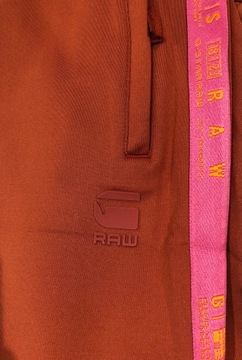 G-STARRAW rdzawoczerwone spodnie dresowe lampasyXL