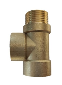 TRÓJNIK 3/4'' MOSIĘŻNY GZ/GW/GW NYPLOWY WZMACNIANY