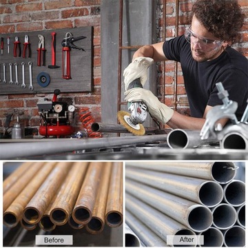 9SZT ZESTAW SZCZOTEK DRUCIANYCH DO WIERTARKI WKRĘTARKI STALI METALU DREWNA