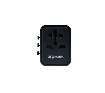 Adapter podróżny Verbatim UTA-01 World to World 2x USB-A