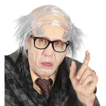 ŁYSINA DZIADKA WŁOSY + BRWI SIWE DZIADEK