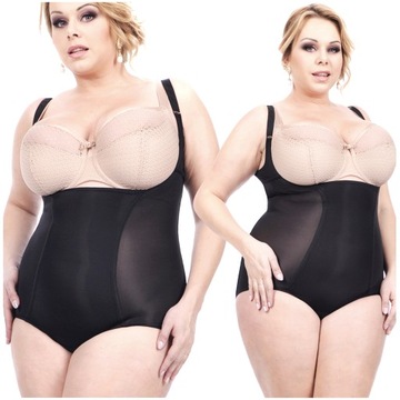 Orirose BODY mocno WYSZCZUPLAJĄCE modelujące brzuch talię PUSH-UP SIZE PLUS