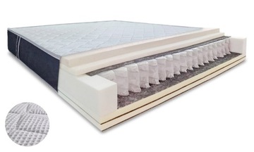 MATERAC 190x210x28 POCKET+LATEKS+2X KOKOS+PIANKA HR, MATERAC PREMIUM