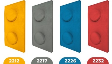 МЯГКАЯ ПАННО ДЕТСКАЯ LEGO 7 ЦВЕТОВ ДЕКОРАТИВНЫЙ ОРНАМЕНТ 12,5х25СМ