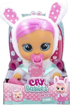 Cry Babies interaktywny bobas DRESSY CONEY Królik