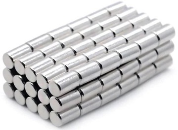 MAGNES NEODYMOWY WALCOWY MAGNESY 4x6mm 100 SZT