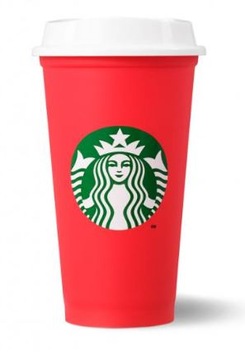 Kubek Starbucks 473 ml Reusable Cup Christmas