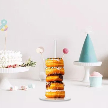 Подставка для пончиков Прозрачная витрина для бубликов Прочный, круглый