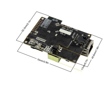 ЧИП АДАПТЕРА T-INTERNET-POE ESP32 LAN8720A