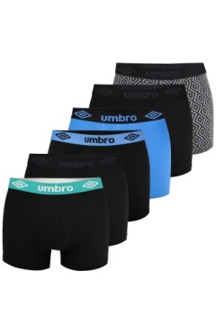 Набор мужских трусов-боксеров UMBRO, 6 шт., хлопок, смешанный цвет, размер L