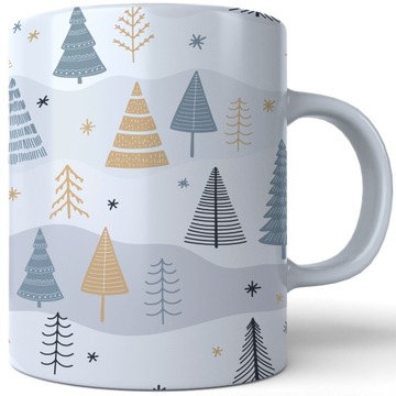 ŚWIĄTECZNY KUBEK 330ml PREZENT ŚWIĘTA POD CHOINKĘ