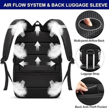 Мужской рюкзак, Туристический рюкзак, USB-рюкзак для ноутбука