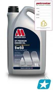 MILLERS OILS XF PREMIUM 5W50 5L