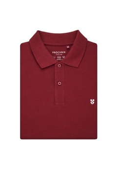 Koszulka Polo z Bawełny Męska Bordowa Próchnik PM3 3XL