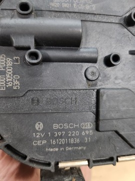2× PEUGEOT OE 9816172780 9816172680 MOTOR STĚRAČE