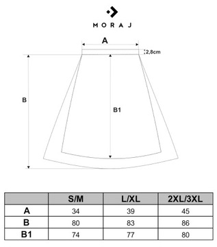 Ponadczasowa Spódnica Tiulowa Damska Elegancka Czarna Zwiewna MORAJ L/XL