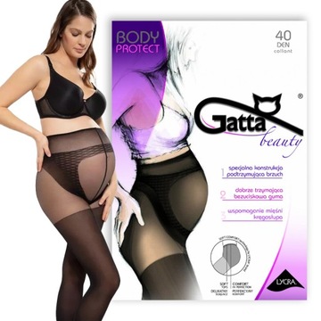 Rajstopy ciążowe Gatta Body Protect 40 DEN 4 L