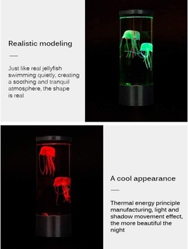 Lampa LED zmieniająca kolor symulacj meduzy lampka