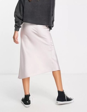 TOPSHOP SPÓDNICA SATYNOWA MIDI RÓŻOWA 38 RNN