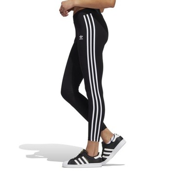 Legginsy Damskie adidas HD2350 3 STRIPES Czarne 42