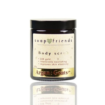 Rozświetlający Peeling do ciała ze Złotem Argan&Goats 200 ml Soap&Friends