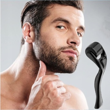 DERMA РОЛИКОВЫЙ МАССАЖЕР ДЛЯ ЛИЦА ДЛЯ БОРОДЫ 0,5/1,0/1,5 ММ 540 ТИТАНОВЫЕ ИГЛЫ